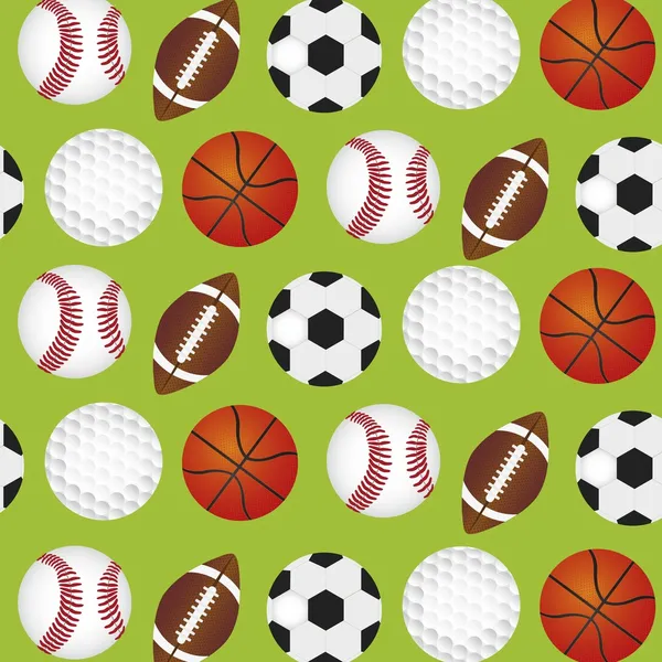 Спортивні м'ячі фону — стоковий вектор