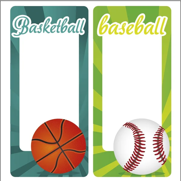 Sports cards — Stock Vector