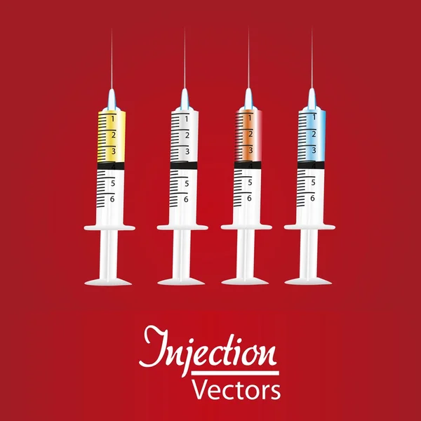 Ensemble d'injections — Image vectorielle