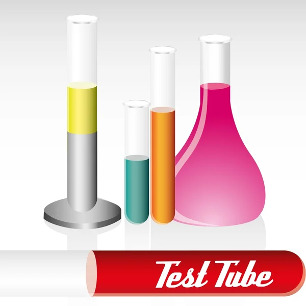 stock vector set of differents test tubes