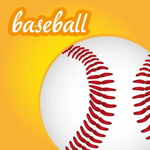 Fond de balle de baseball — Image vectorielle