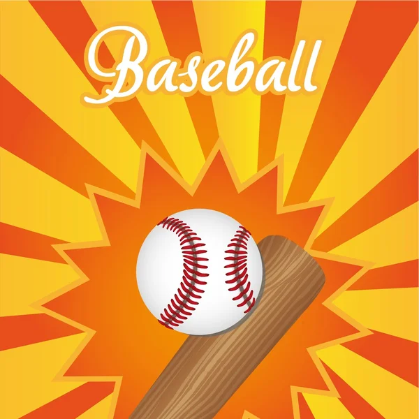 野球の背景 — ストックベクタ