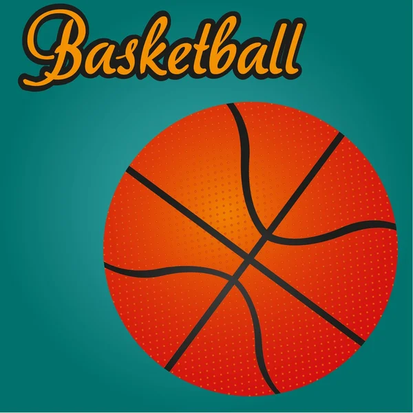 Pelota de baloncesto — Vector de stock