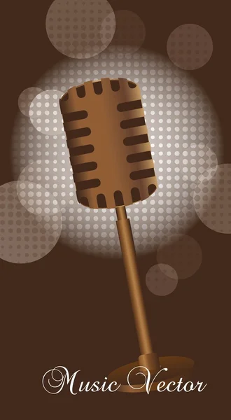 Mikrofon - Stok Vektor