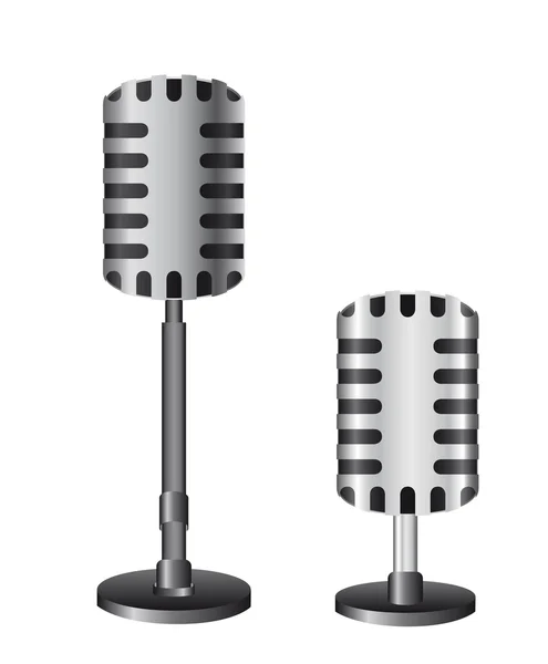 Ancien microphone — Image vectorielle