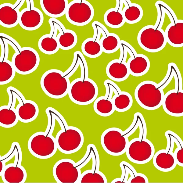 Cute cherry — Stock Vector