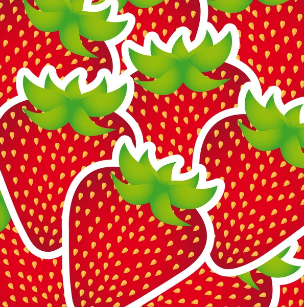 Strawberries vector — Stock Vector