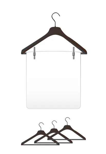 Clothes hangers — Stock Vector