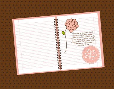 cute notebook clipart