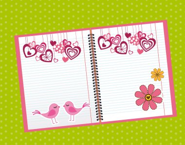 cute notebook clipart