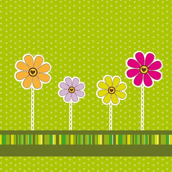 Cute flower background — Stock Vector