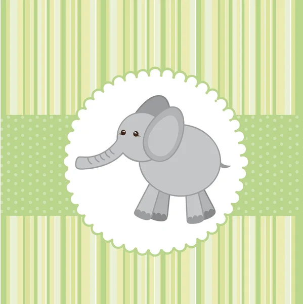 Niedlicher Elefant — Stockvektor