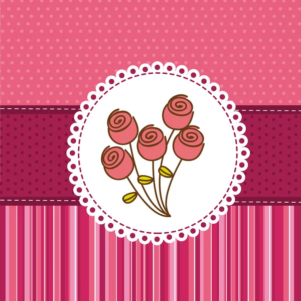 stock vector cute roses