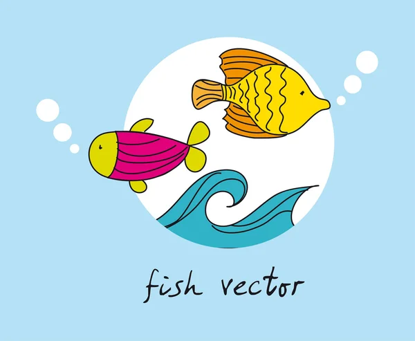 Vettore di pesci — Vettoriale Stock
