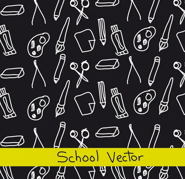 Elementos escuela — Vector de stock