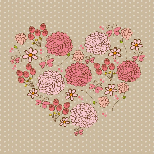 Fleurs mignonnes — Image vectorielle