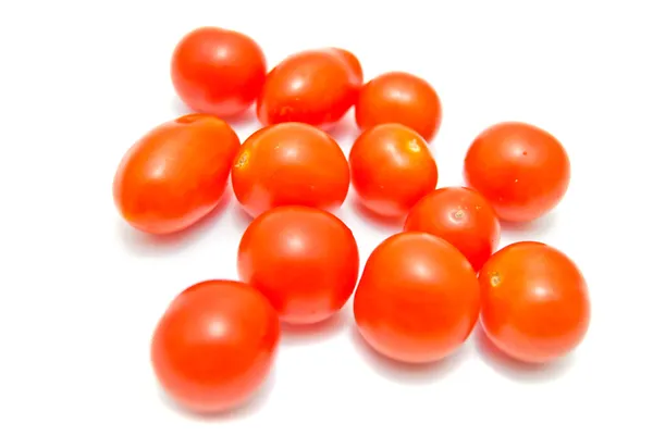 Świeże pomidory czereśniowe z bliska — Zdjęcie stockowe