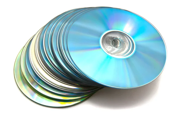Багато різні компакт-диски. — стокове фото