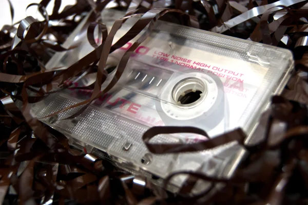 Audio cassette con cinta — Stockfoto