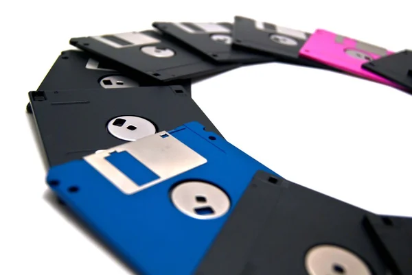 Semicírculo de disquetes —  Fotos de Stock