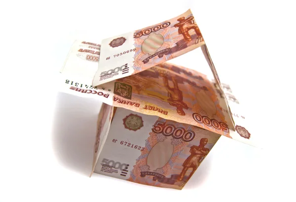 Maison de la Russie 5000 roubles billets — Photo