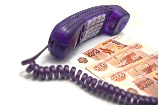 Konzept: Telefonrechnung bezahlen — Stockfoto