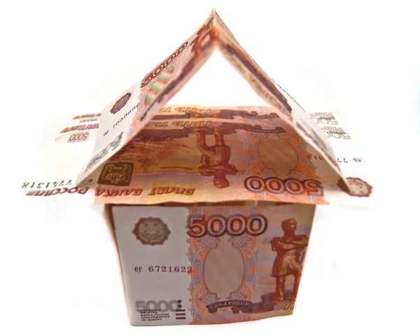 Bouw van 5000 roebel bankbiljetten — Stockfoto