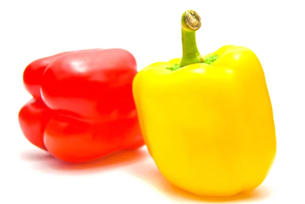 Gele en rode paprika — Stockfoto
