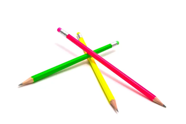 Tres lápices — Foto de Stock