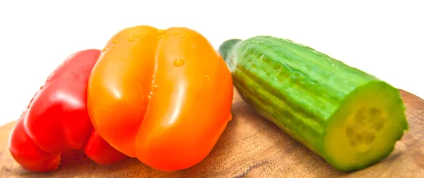 Cucumber and pepper — Stock Photo, Image