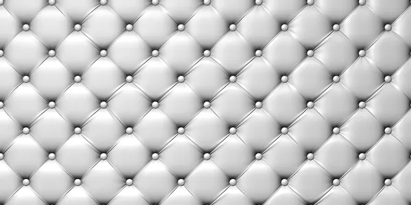 Illustration of white leather upholstery — Stock Photo, Image