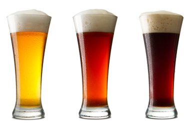 Three cold beer clipart