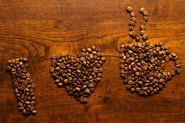 Kahve yazıt seviyorum — Stok fotoğraf