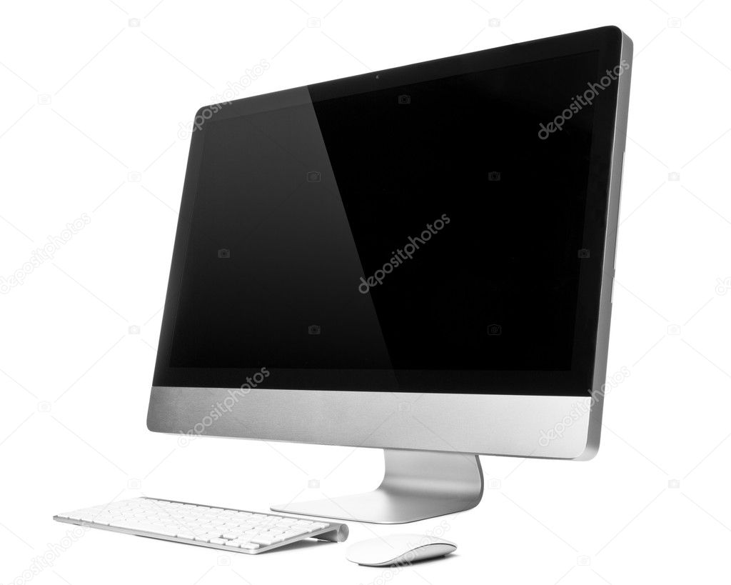 Desktop computer with wireless keyboard and mouse