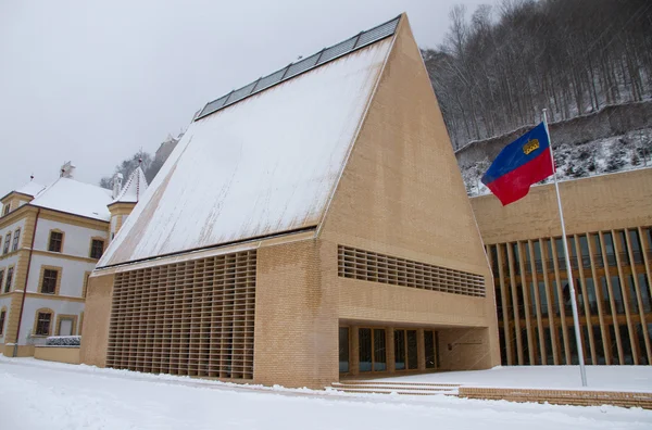 stock image Vaduz - parliament of Liechtenstein