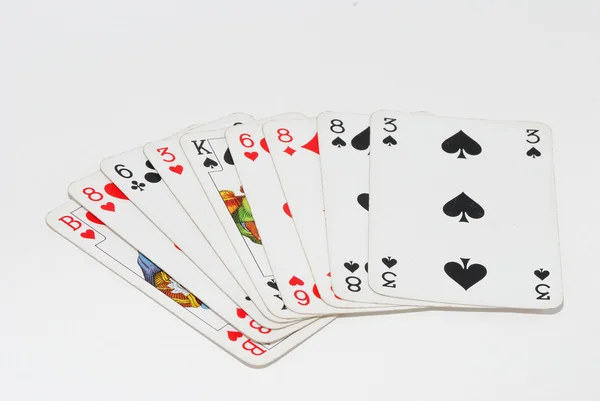 品种的扑克牌 — 图库照片