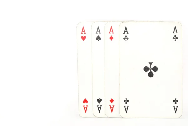 Ace playing cards right — Stock Photo, Image
