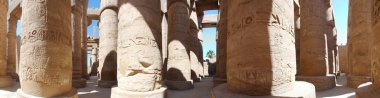 Columns of stone in temple