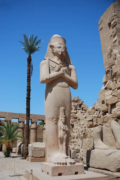 Huge statue in egypt — Stock Photo, Image