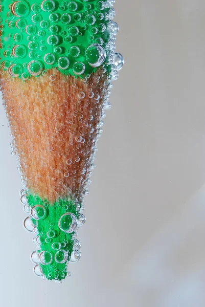 stock image Green pencil large bubble