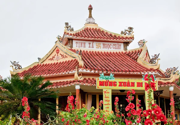 Tuinhotel tempel Rechtenvrije Stockfoto's