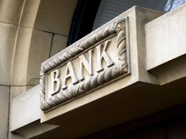 Bank Sign — Stock Photo, Image