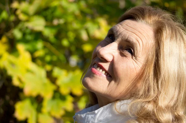 stock image Woman at park