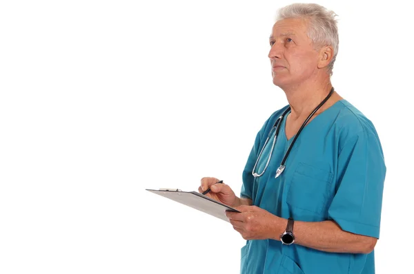 Doctor with file — Stock Photo, Image
