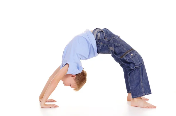 Çocuk ve jimnastik — Stok fotoğraf