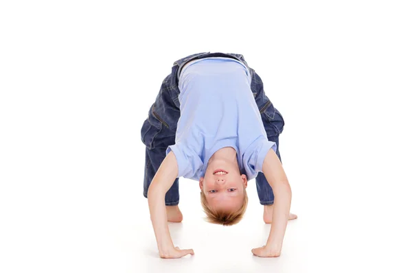 Dziecko i gimnastyka — Zdjęcie stockowe