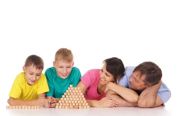 Cute family game — Stock Photo, Image