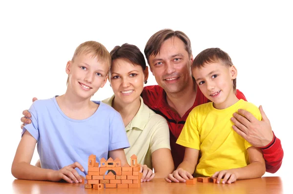 Family at table — Stock Photo, Image