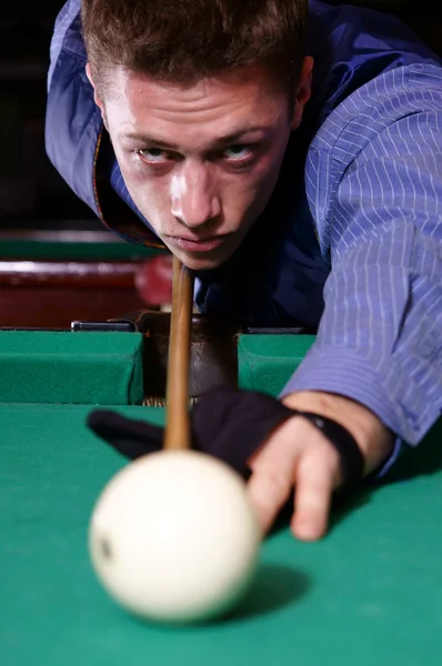 Billiard at table — Stock Photo, Image