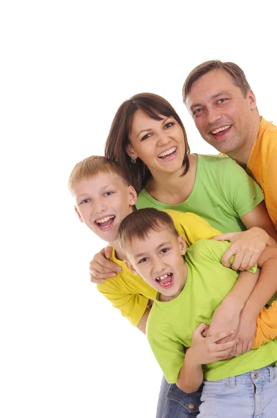 Bonita familia posando — Foto de Stock